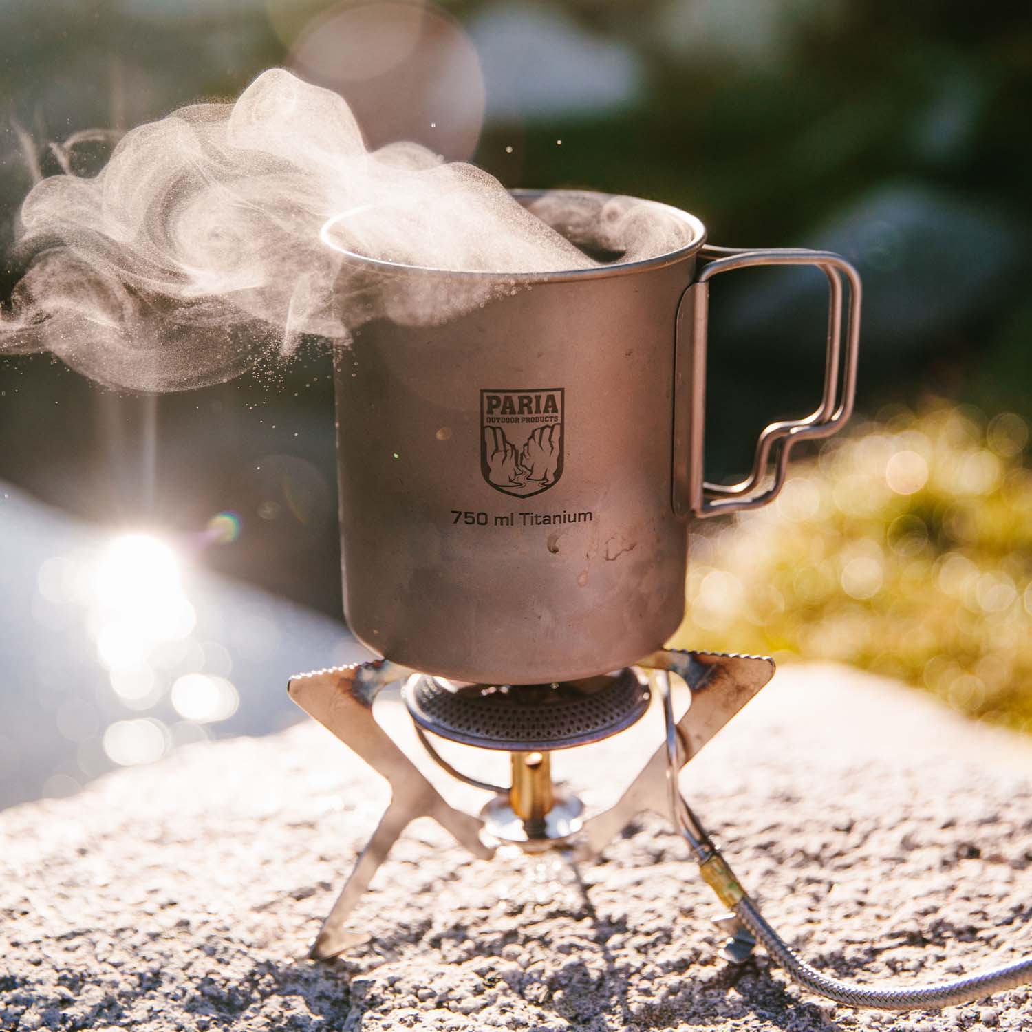 Titanium hiking pot top