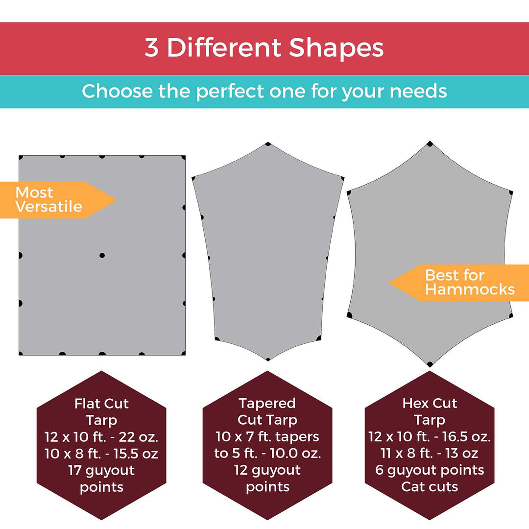 Hexagon tarp top