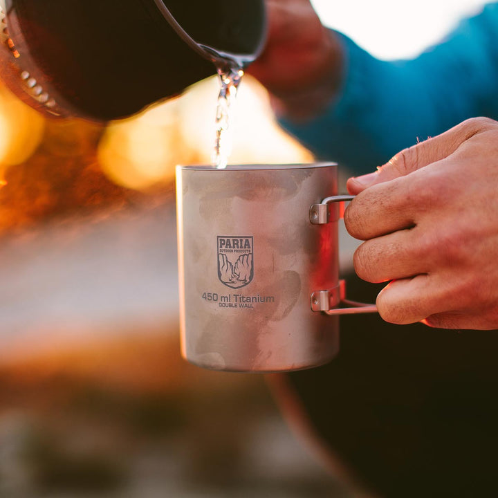 Backpacking Mug | Double-Wall Titanium Mug – Paria Outdoor Products