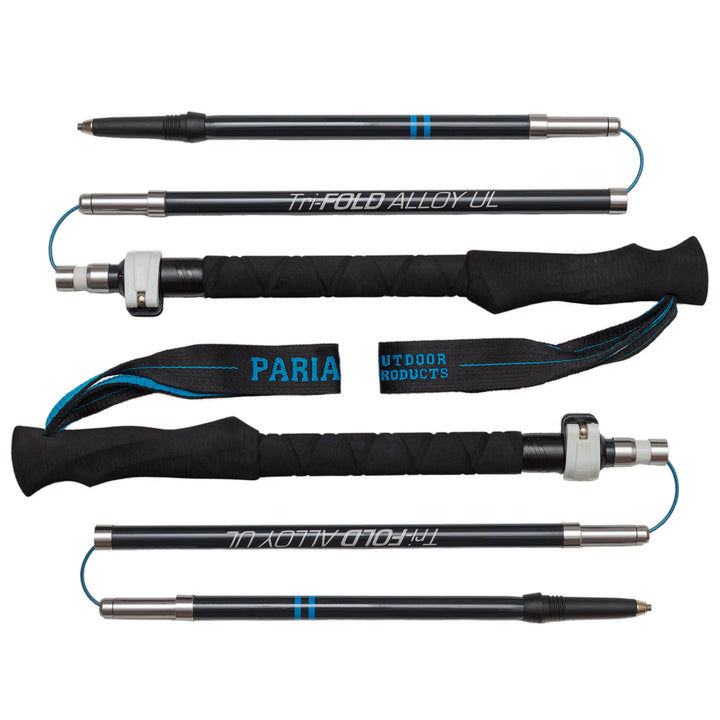 best fold up fishing pole Tri-Fold Alloy UL Trekking Poles 100 cm (100
