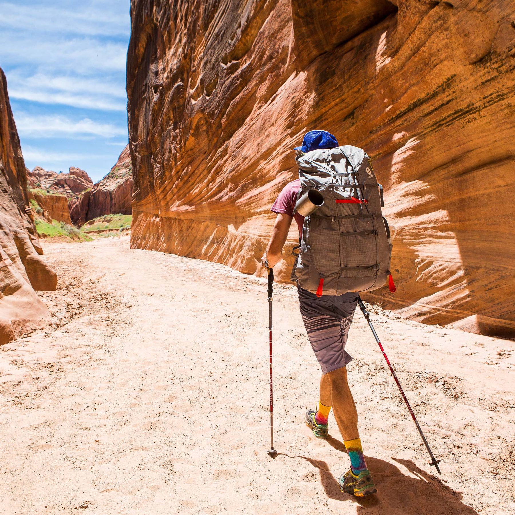 Trekking shop sticks collapsible